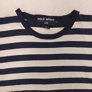 Polo Sport Casual Crew Neck Short Sleeve T Shirt Mens Size Large L Blue